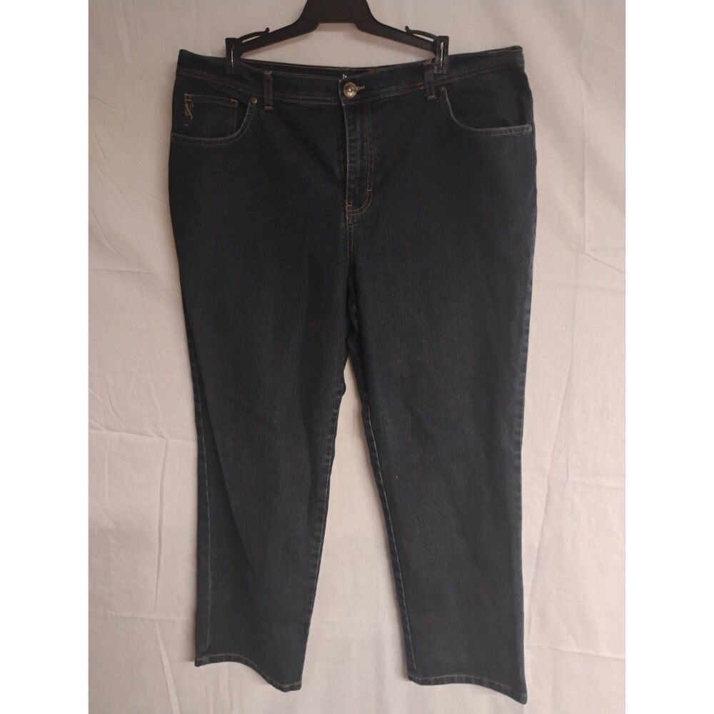 Style & Co Womens Size 18 Short Natural Fit Straight Leg Blue Denim Jeans